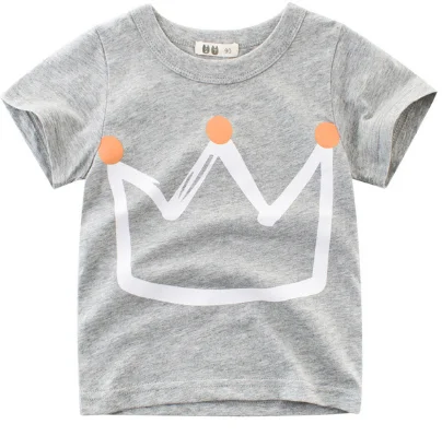 

Fun minimalism for boys and girls t-shirts short sleeves novelty Children's Outdoor T-shirt cottony ventilate Sweat absorbing