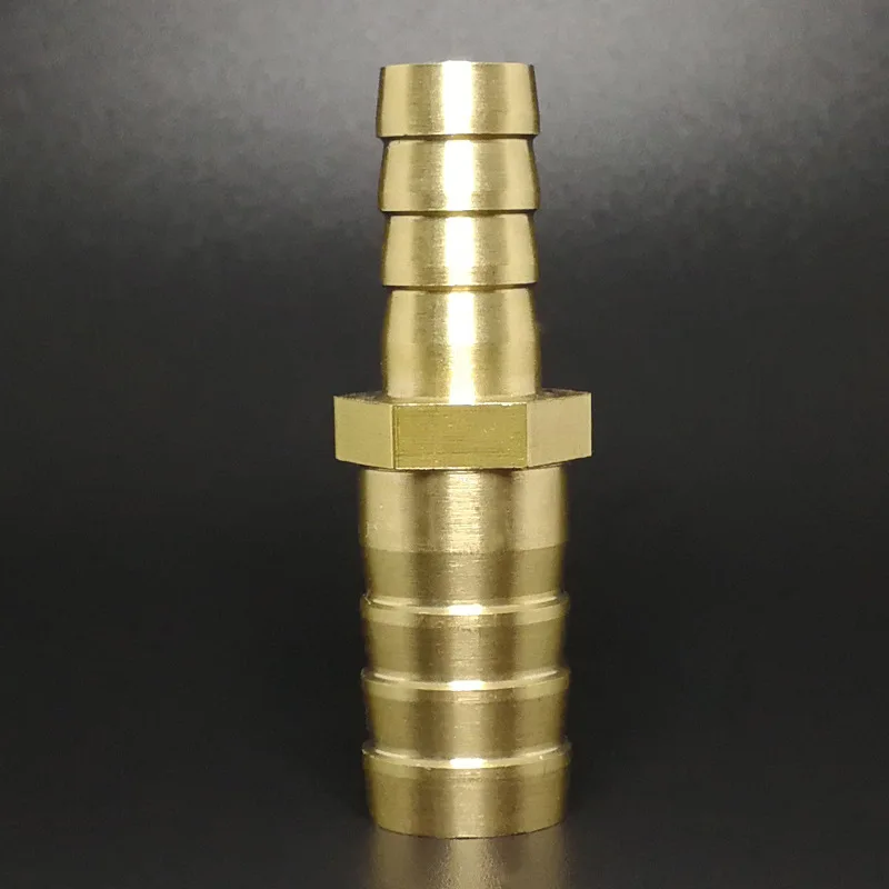 

Brass Straight Hose Pipe Fitting Equal Barb Reducing Joint 4/6/8/10/12/14/19/25mm Gas Copper Barbed Coupler Connector Adapter