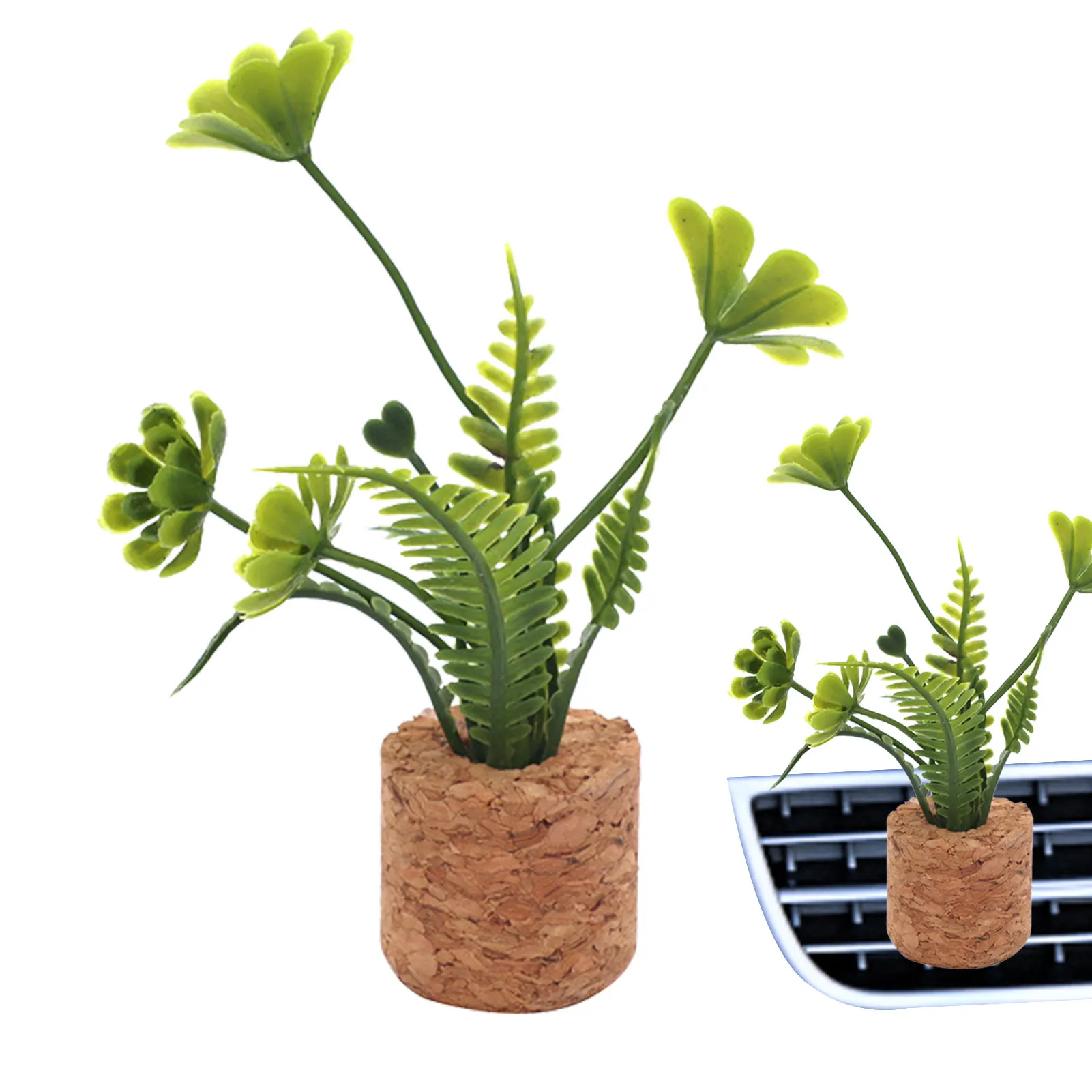 

Vent Clip Succulents Car Air Outlet Decoration Colorful Succulents Crafts Car Accessories For Car Air Vent Home Office