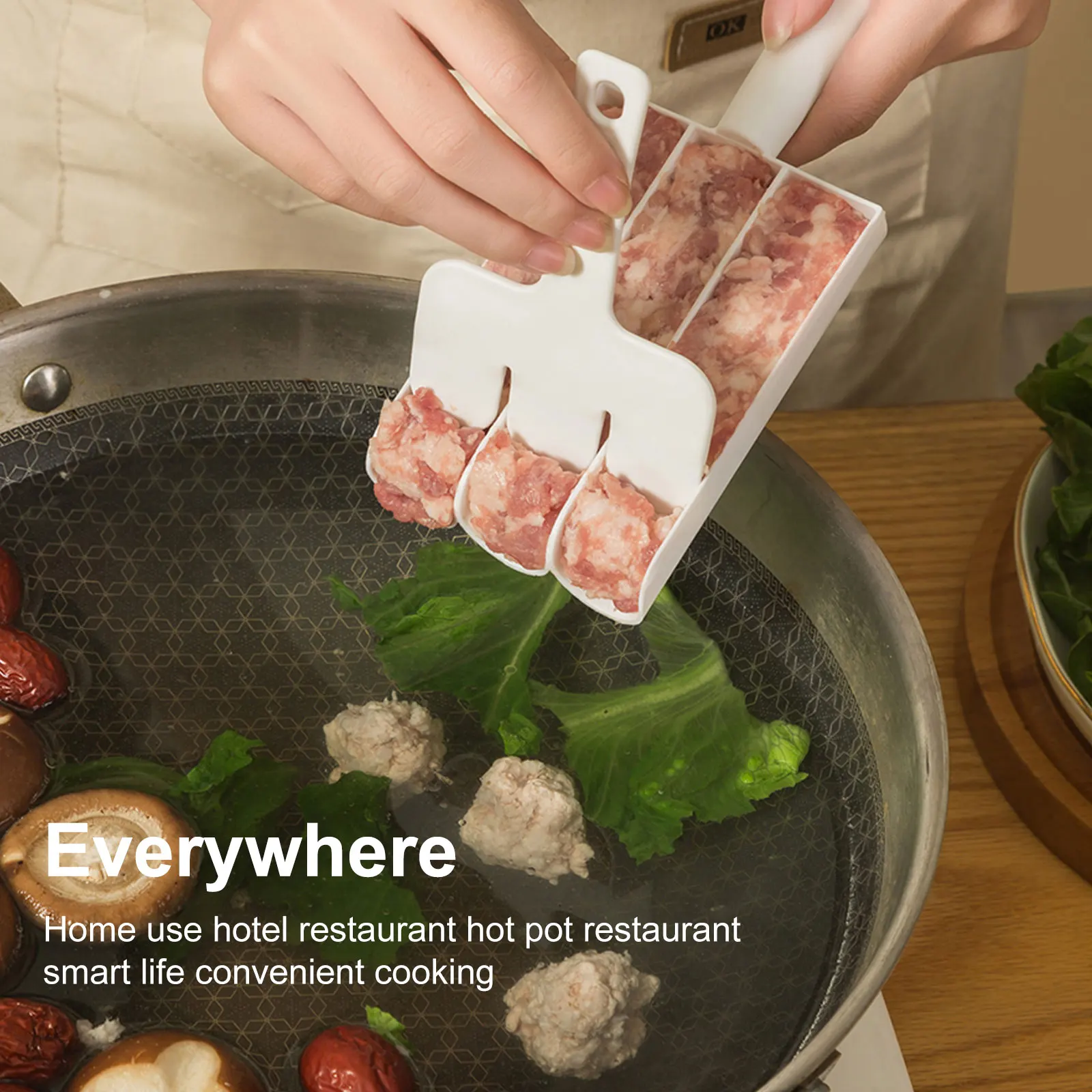 

Meat Ball Maker Plastic Meatball Maker Convenient Meat Ball Mold Homemade Lean Meatball Tool Home DIY Meatball Fish Ball Set