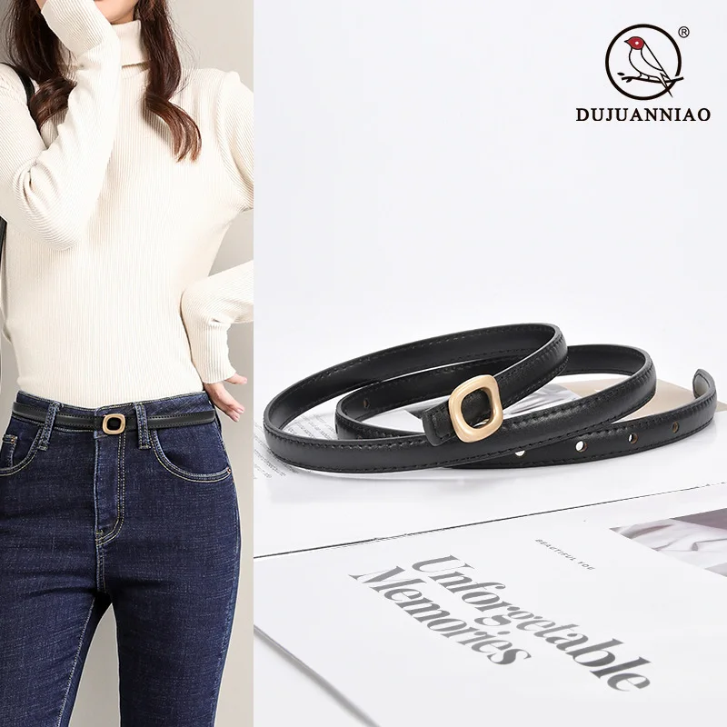 Luxury women's leather belt fashion women's belt pavement accessories belt