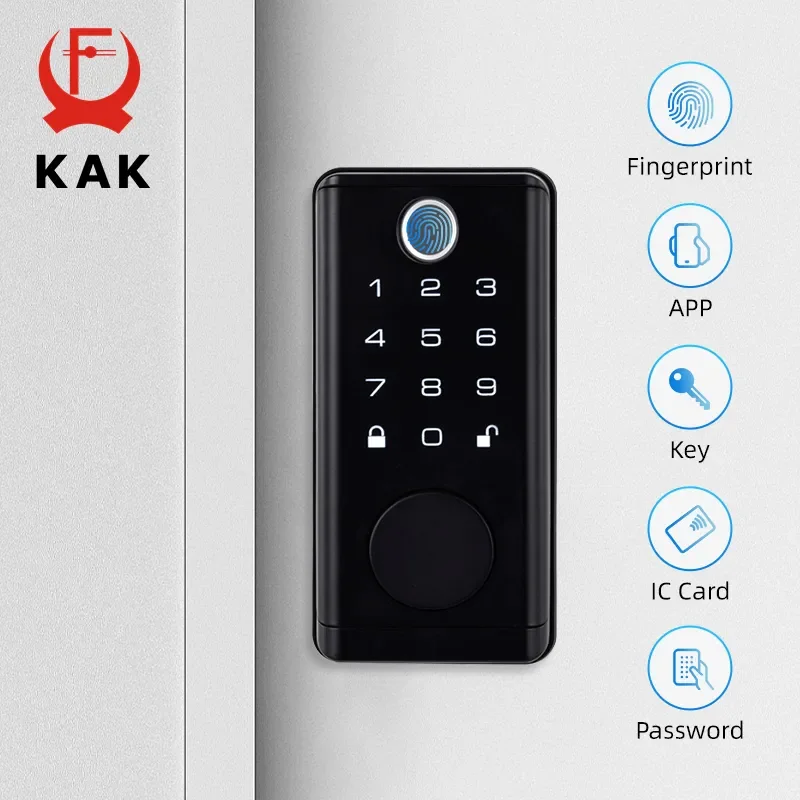 

Smart Keyless Biometric Fingerprint Door Lock Entry Anti-theft Deadbolt Security System Door Hardware for Home and Office Safety
