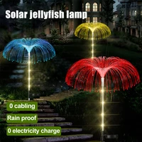 solar jellyfish light 7 colors changing solar garden light outdoor waterproof ip65 lawn lamp courtyard pathway landscape decor