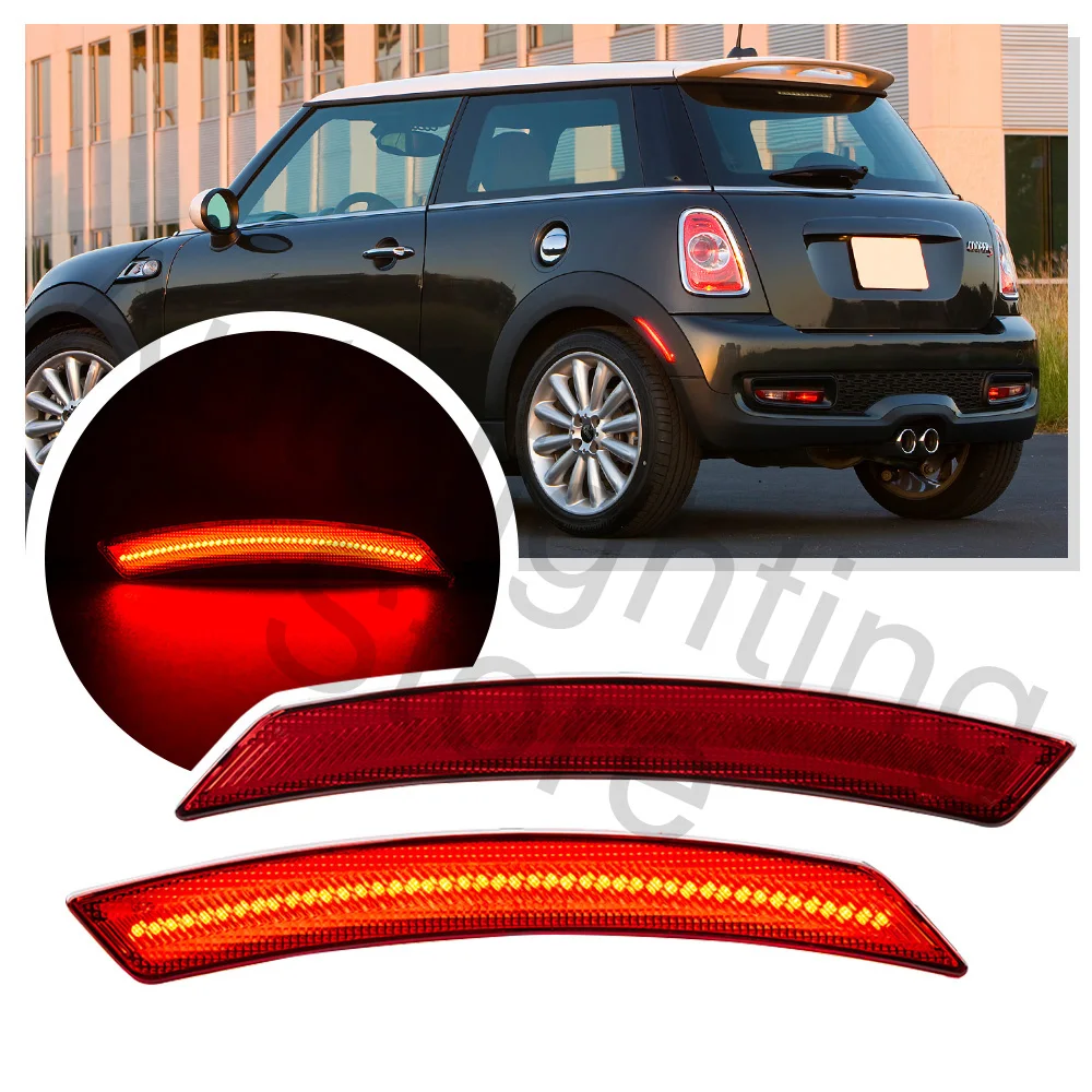 

2pcs LED turn Signal Light For Red Rear Bumper Side Marker Lights Lamp For MINI R55/R56/R57/R58/R59/R60/R61 Flasher Lamp