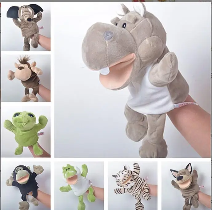 

Muppet Куклы Kawaii животные плюшевые куклы Обучающие Детские игрушки Лев Слон кролик Обезьяна Жираф Мягкая кукла