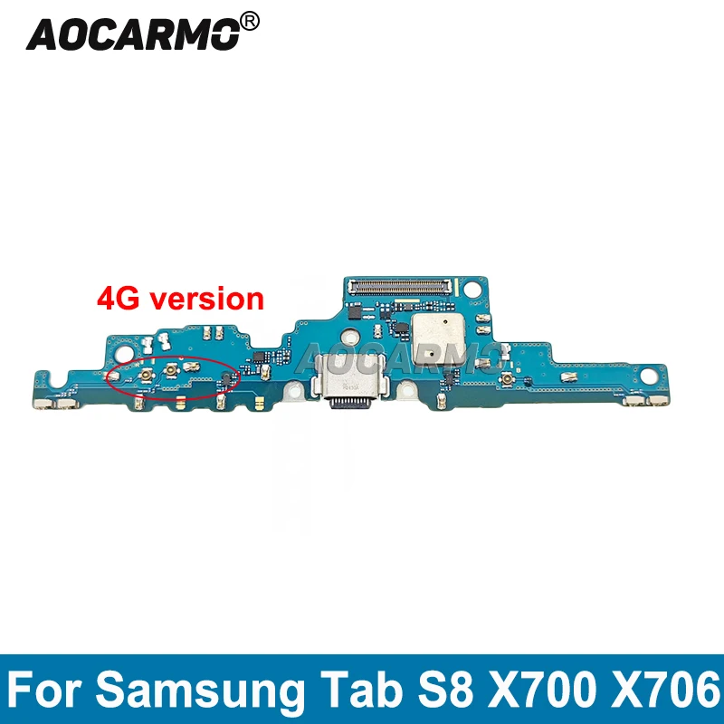 Штекер зарядного устройства Aocarmo для Samsung Galaxy Tab S8 X706B/N X706 X700 гибкий кабель