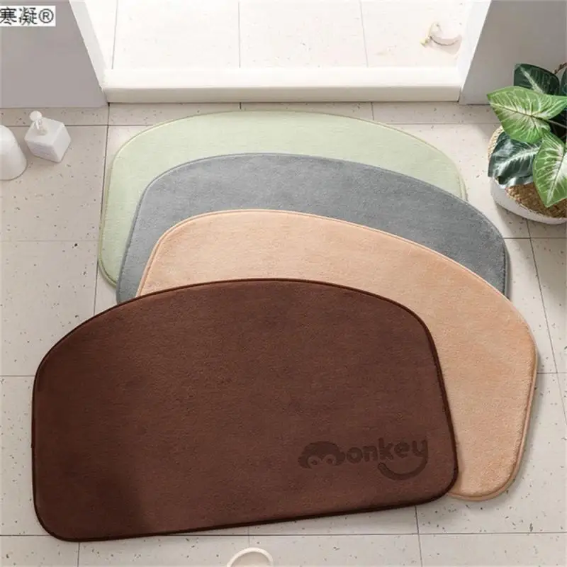 

Bathroom Door Absorbent Toilet Carpet Home Decor Super Absorbent Carpet Door Mat Antiskid Entrance Mat Non-slip Bathroom Mat