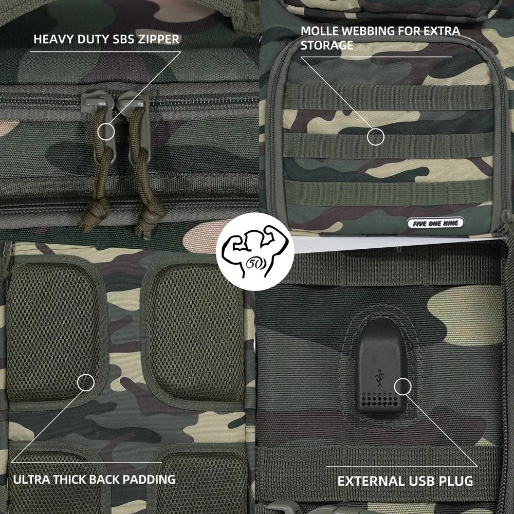 Tactical Meal Prep Backpack, Insulated Lunch Backpack with Removable Meal Compartment, Adult Lunch Rucksack for Hiking Camping C