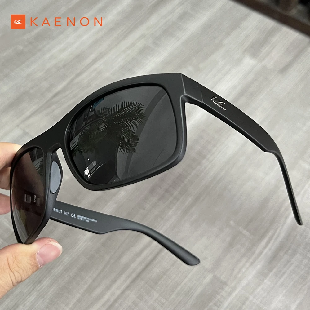 Brand KAENON BURNET XL Polarized Sunglasses Men Eyewear Party Driving Fishing  Women Sun glasses TR90 Square UV400 8 Colors