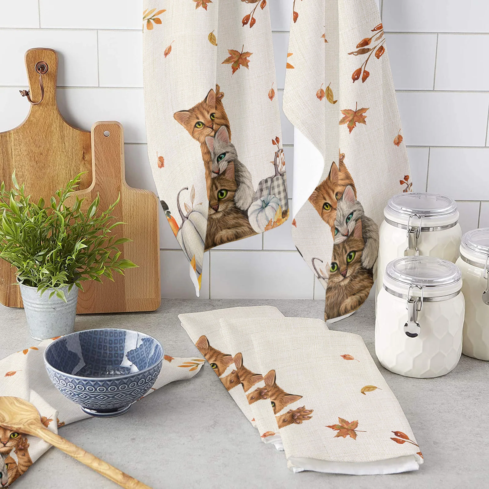 

Абсорбирующее полотенце из микрофибры в виде тыквы, клена, кота