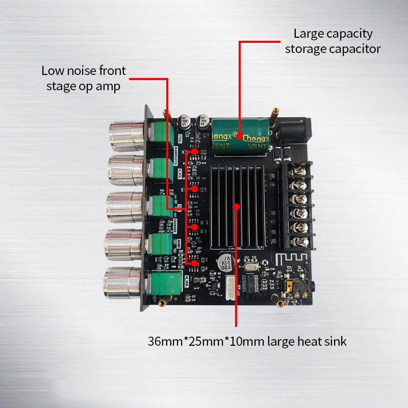 ZK-MT21 TPA3116 2 1 канальный Bluetooth 5 0 панель усилителя сабвуфера 50 Вт x2 + 100 Мощный аудио