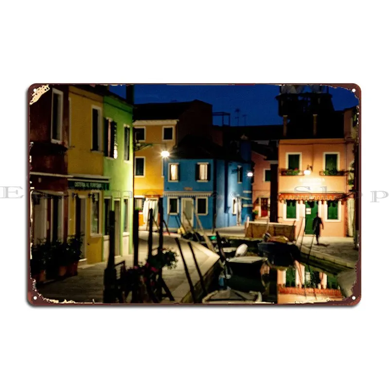 Остров бурано, ночной металлический знак, постер, Классический персонализированный кинотеатр, жестяной знак, постер