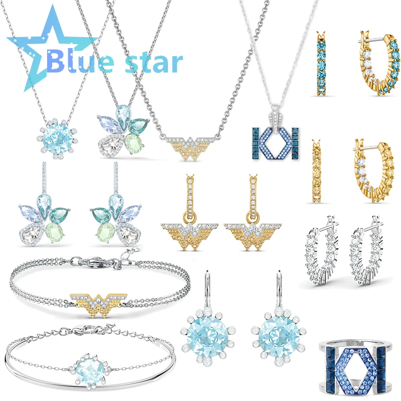 

Swa 2022 Trend Necklace Ladies Jewelry Austria Crystal Jewelry Superhero Earrings Charm Women Jewelry Gifts