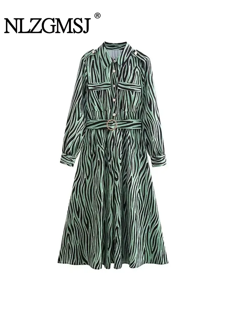 

Платье-рубашка женское Винтажное с геометрическим принтом, ТРАПЕЦИЕВИДНОЕ