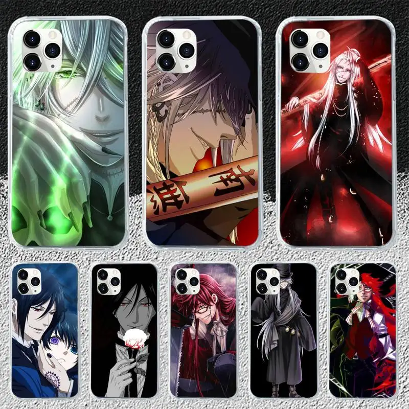 

Undertaker Black Butler Kuroshitsuji Phone Case for iphone 12 13 Mini SE 2020 6 6S Plus 7 8 Plus X XR XS 11 Pro Max Coque cover