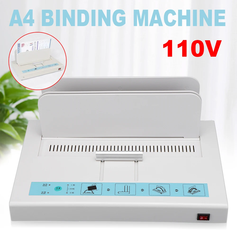 

110V 50mm Electric Desktop Hot Melt Binding Machine Sheet Envelope For A4 Paper