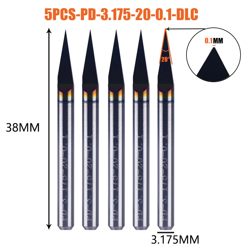 

DREANIQUE набор гравировальных бит для печатных плат 5 шт.