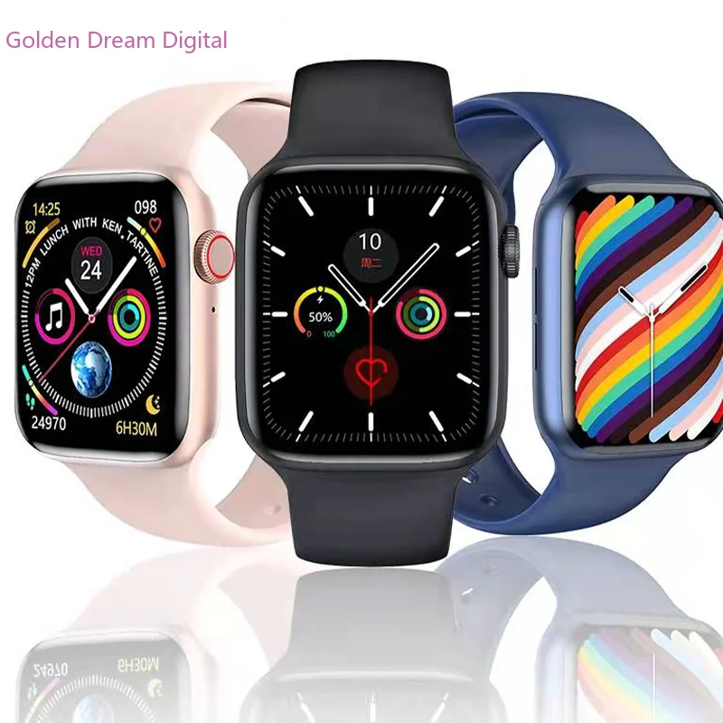 

Smart Watch 2022 Wireless Charging Bluetooth Call Smartwatch 44mm Men Women Fitness Bracelet For Apple Android