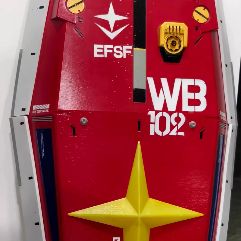 Фото 76 см, масштаб 1:1, RX-78-2 Yuanzu Shield, светодиодный светящийся аксессуар для фигурки, модель-конструктор, игрушка, украшение для дома, коллекционный предмет, подарки для косплея №4