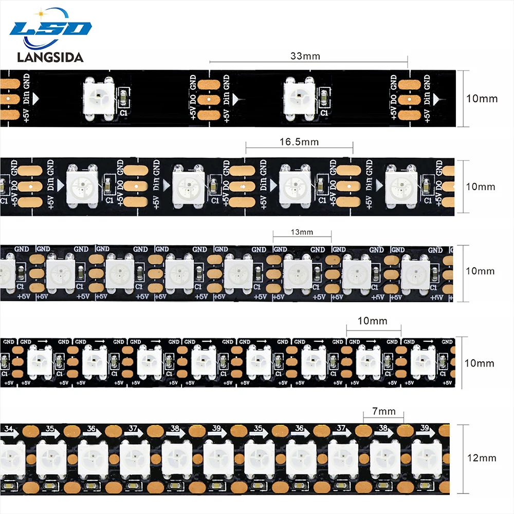 

RGB светодиодная лента WS2812B 5 м