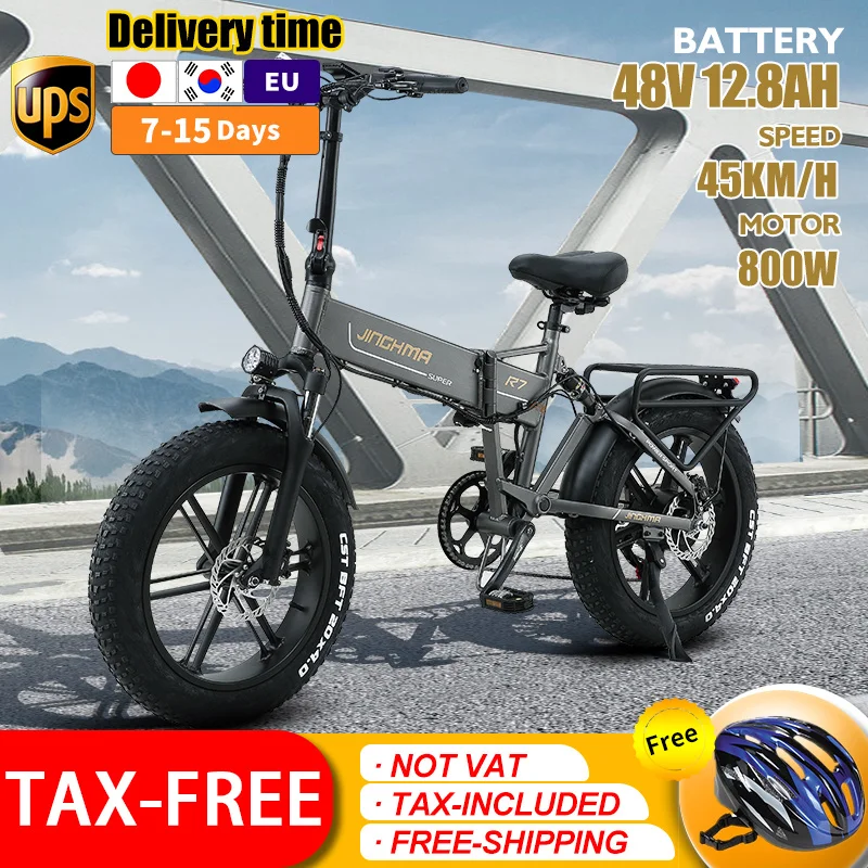

electric bicycle 800w 48v12.8ah lithium battery 20 inch folding ebike 4.0 fat tire electric bike e bike adult Bikes Foldable