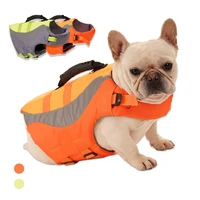 summer pet dog life jacket reflective swimsuit night travel anti shedding life jacket rescue handle for small large dogs summer