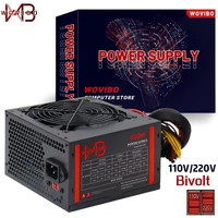 Power Supply PSU Rated 500W 110V 220V Bivolt For ATX Computer Case Gaming 120mm Fan 20 24PIN 12V Desktop Source BTC Plug