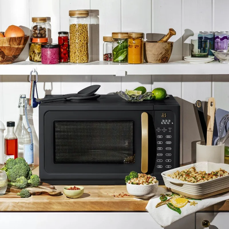 

Beautiful 1.1 Cu ft 1000 Watt, Sensor Microwave Oven, White Icing by Drew Barrymore, New