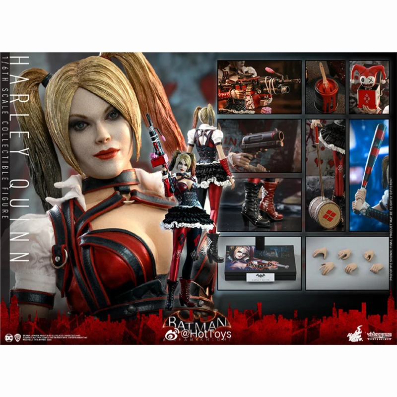 

In Stock Original Hottoys HT 1/6 Harley Quinn VGM41 Batman: Arkham Knight DC Anime Action Figures Collection Model Toys