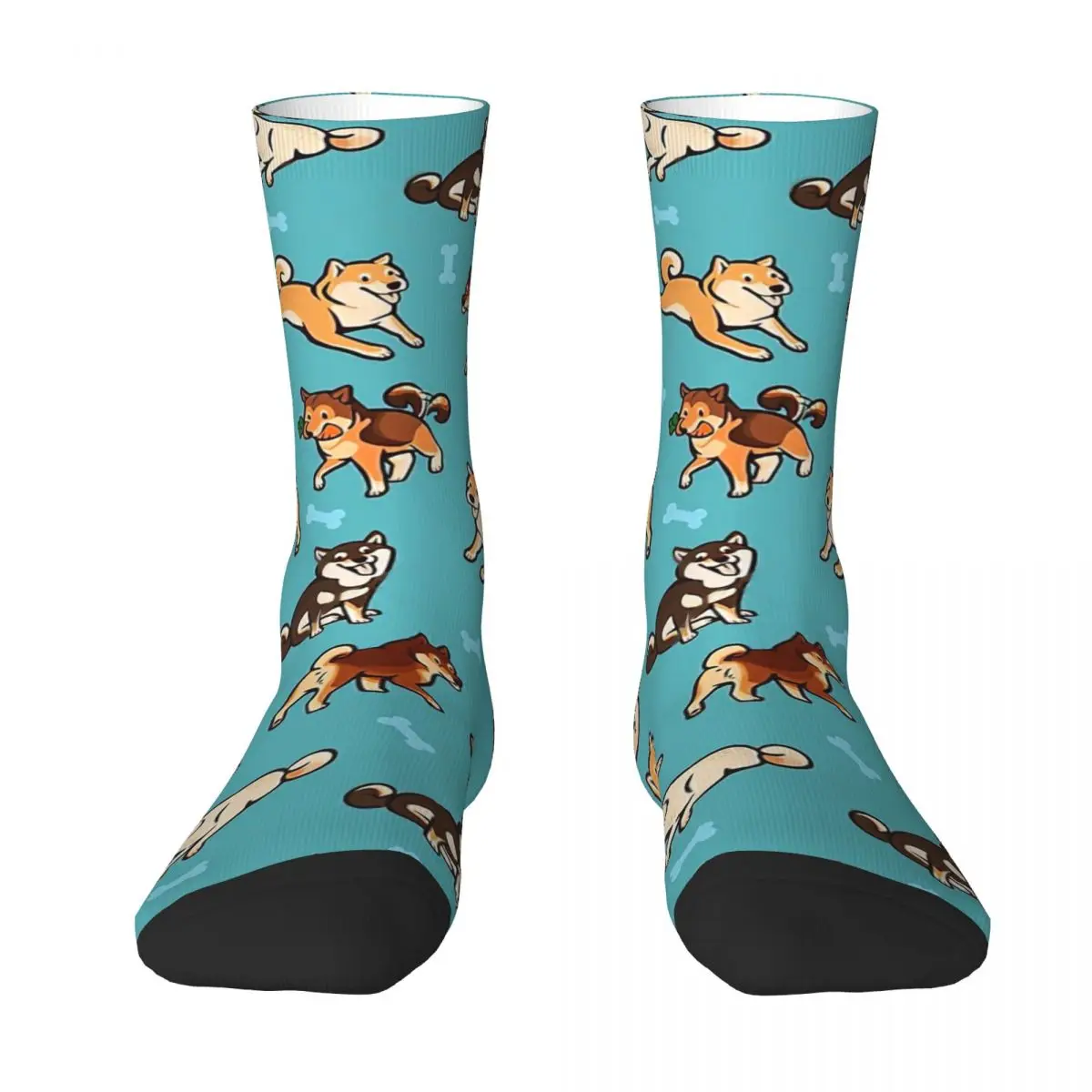 Shibes In Blue Adult Socks,Unisex socks,men Socks women Socks