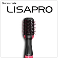 lisapro hot air brush one step original hair dryer volumizer 1 0 hair curler straightener 1000w salon hair styling tools