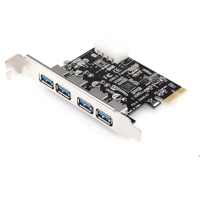 

4 Port USB 3.0 PCI-e Expansion Card PCI Express PCIe USB 3.0 Hub Adapter 4-port USB3.0 Controller USB 3 0 PCI E PCIe Express 1x