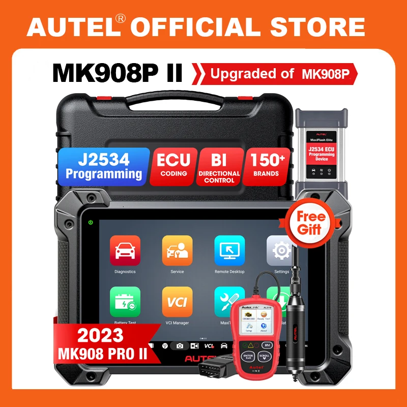 Новейший автомобильный диагностический сканер Autel MK908PRO II J2534 ECU, инструменты кодирования онлайн-программирования, обновленный MS908SP MK908P Новейший автомобильный диагностический сканер Autel MK908PRO II J2534 ECU, инструменты кодирования онлайн-программирования, обновленный MS908SP MK908P