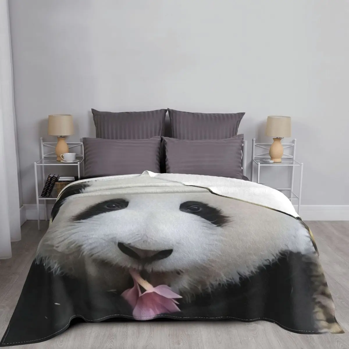 Huahua одеяло &quotПанда&quot милые теплые прочные настраиваемые пледы с животными для