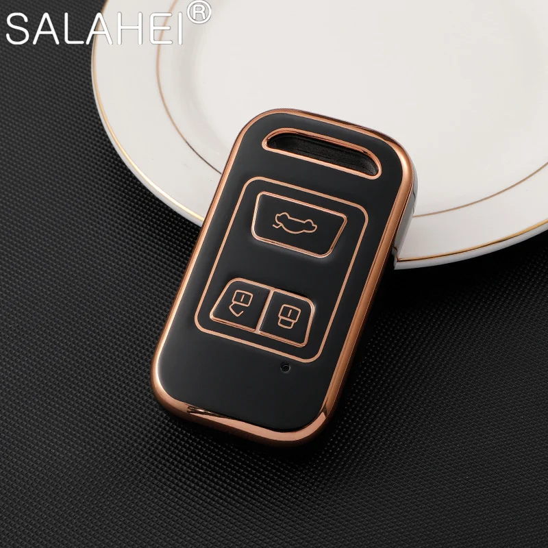 

Soft TPU Car Remote Key Fob Case Cover Holder Shell For Chery Tiggo 3 5X 4 8 Glx 7 2019 2020 Auto Protector Keychain Accessories