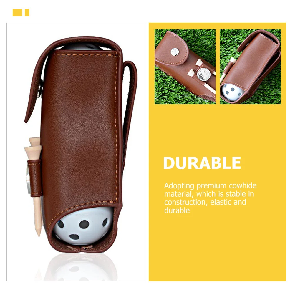 Bag Holder Tee Storage Resistantprofessional Small Case Wear Convenient Compact Use Daily Portable Cowhide Reusable Accessories