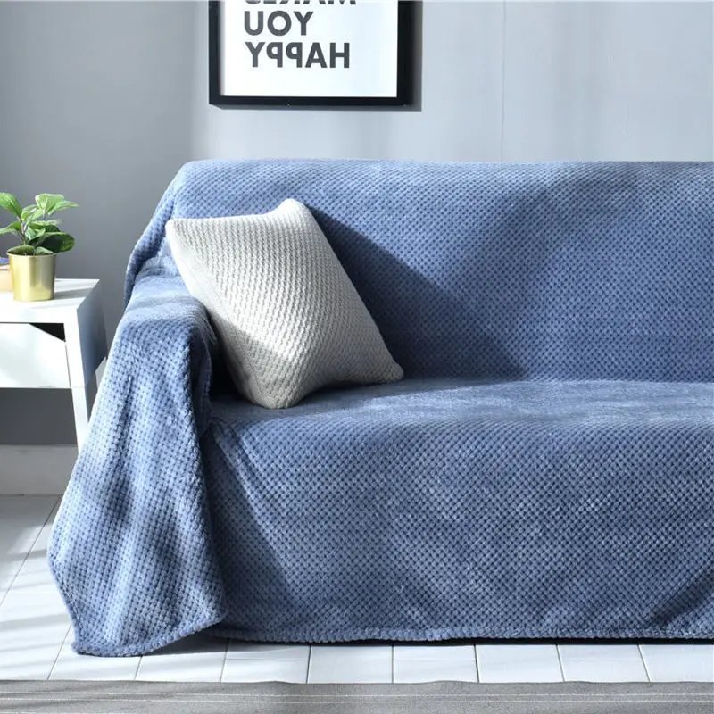 

2023 new chaise longue plush all-inclusive cover cloth sofa towel four seasons universal sofa cover