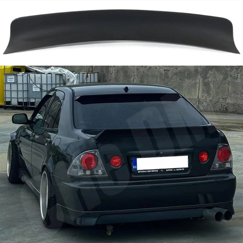 Фото Для 1998, 1999, 2000, 2001, 2002, Lexus IS200 Altezza Modif/38, глянцевый черный, задний спойлер из настоящего углеродного волокна, крышка багажника GT TRD Style №1