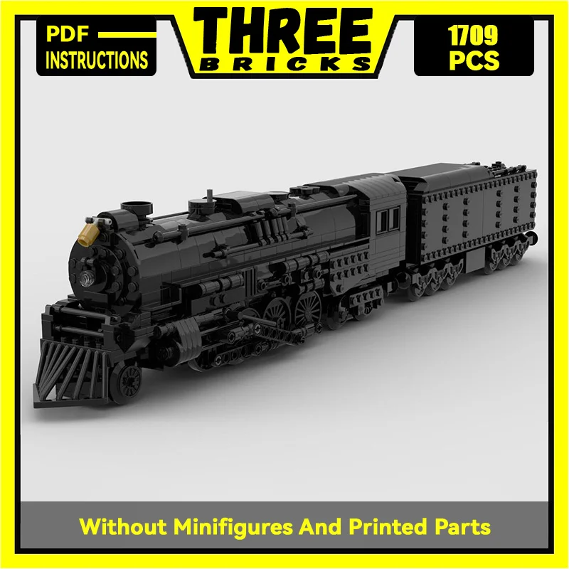 

Moc Building Blocks Polar Express Locomotive Model Technology Bricks DIY Assembly Train Mechanical Tools Toy Gift