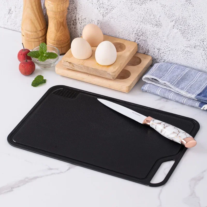 

1PC Creative Multifunctional Cut Vegetables Double-sided Wheat Straw Thickened Hanging Slip Cutting Board Meat Chopping Board