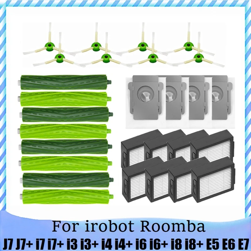 

A06I For Irobot Roomba J7 J7+ I7 I7+ I3 I3+ I4 I4+ I6 I6+ I8 I8+ E5 E6 E7 Main Side Brush Filter Dust Bag Accessories