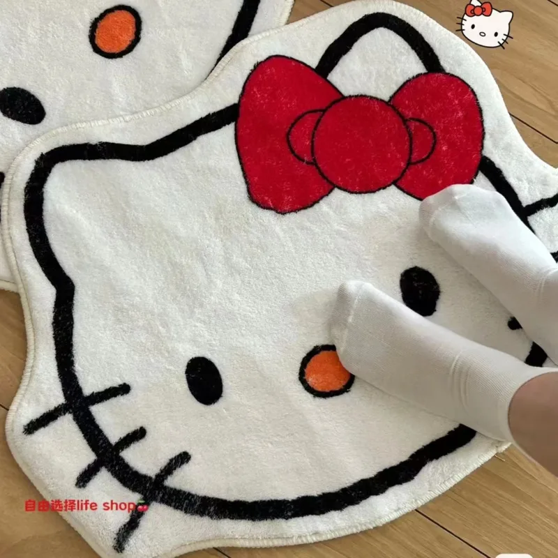 Sanrio Hello Kitty плюшевый напольный коврик мультяшный Кот Kawaii симпатичный