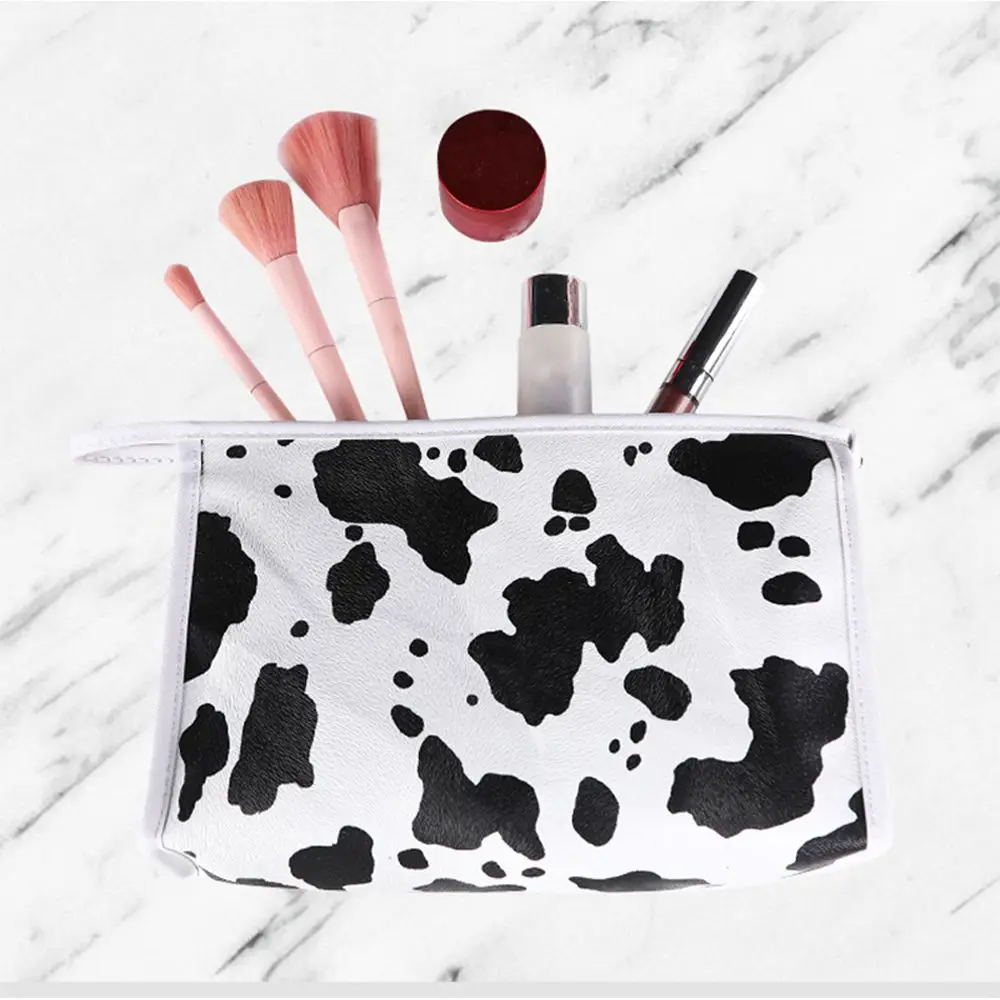 

Cow Pattern Multi-Function Waterproof Large Makeup Bag Cosmetic Storage Bag Toiletry Bag Travel Storage Organizer