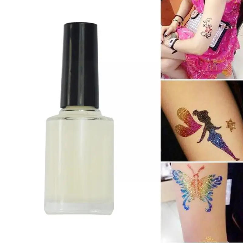 

1pc 10ml White Glue Fashion Painted One-time Tattoo White Tattoo Diamond Sale Glitter Colorful Glue Tools Tattoo Hot Glue S X9C5