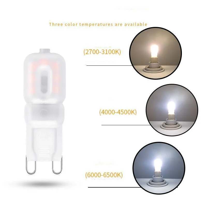 Светодиодная лампа G9 SMD2835 сменный галогенный прожсветильник Тор