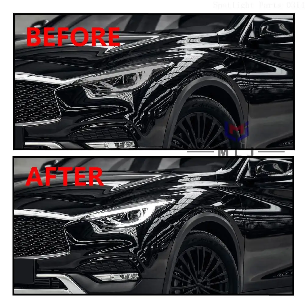 Для Infiniti Q30 QX30 2017 2018 2019: Сверхъяркие белые светодиодные платы DRL (B010390-B, B010391-B) для дневных ходовых огней (art.: 3920dc617de7d) - 3920dc617de7d