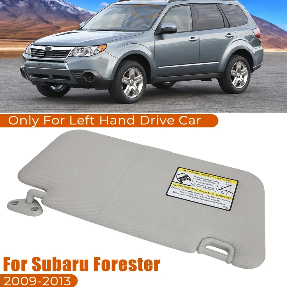 Серый автомобильный солнцезащитный козырек с левой стороны водителя пассажира