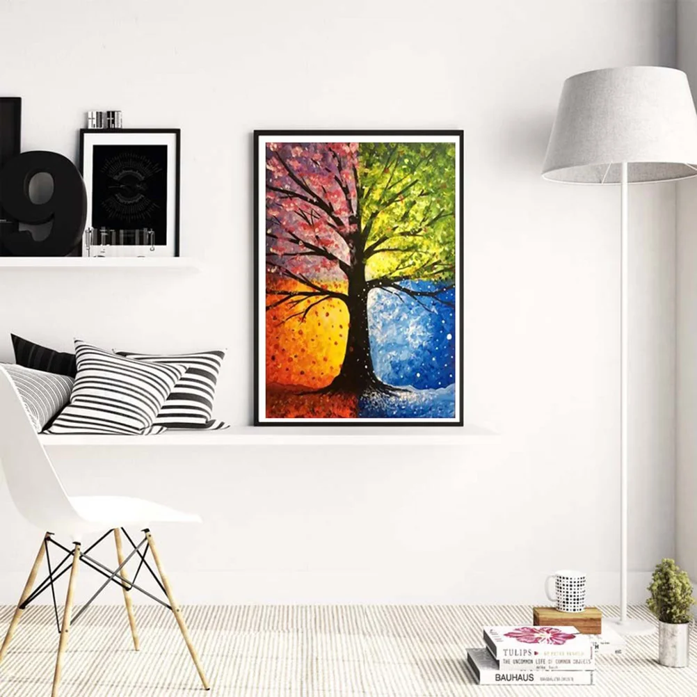

1pc Tree Pattern 5D Cross Stitch Kit Home Ornaments Wall Decor Embroidery for Living Room Bedroom Lobby
