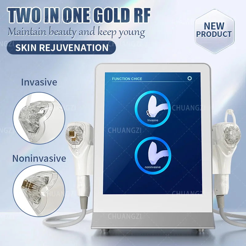 

2023 Hot Microneedling M8 Gold RF Fractional Microneedle Device Wrinkle Removal Skin Rejuvenation Acne Treatment Beauty Machine