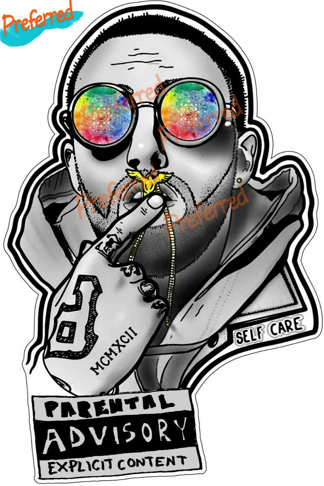 

Виниловая наклейка на окно автомобиля, бампер, телефон Mac Miller